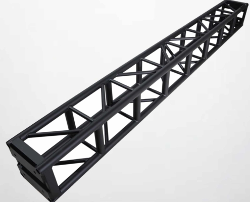 12-inch black bolt truss 10-foot segment rental for staging and event rigging
