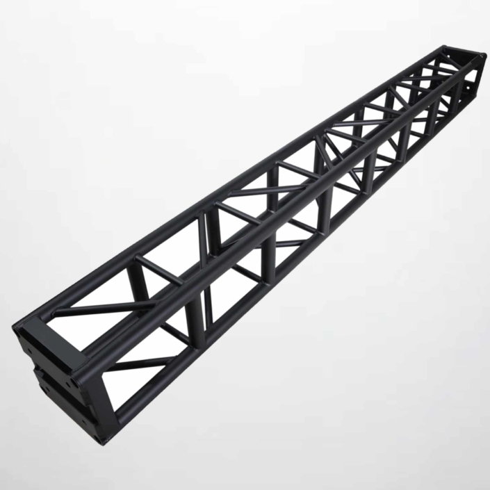 12-inch black bolt truss 10-foot segment rental for staging and event rigging