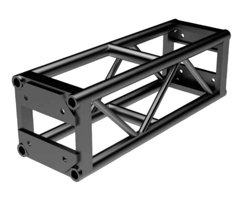 12-inch black bolt truss 3-foot section available for event staging and lighting support
