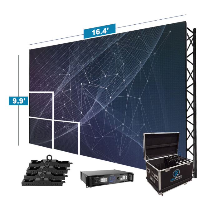 Rent 16.4x9.9 LED video wall 1.9mm – LED wall rental