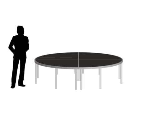 8' Round Stage image-of-round-8-foot-stage-rental