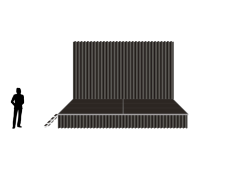 Small package W_Backdrope image-of-small-stage-rental-with-backdrop