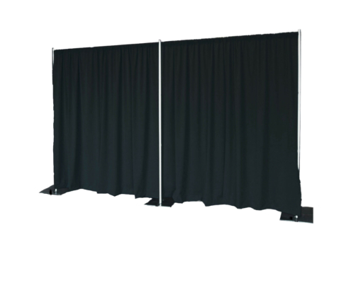 black image-of-pipe-and-black-drape-rental