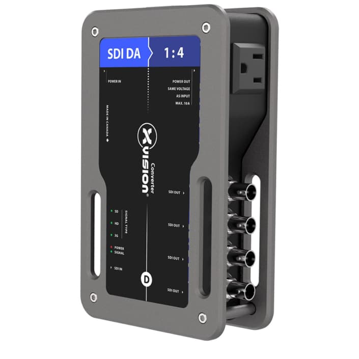 Theatrixx xVision SDI Splitter rental for distributing SDI video signals 1:4